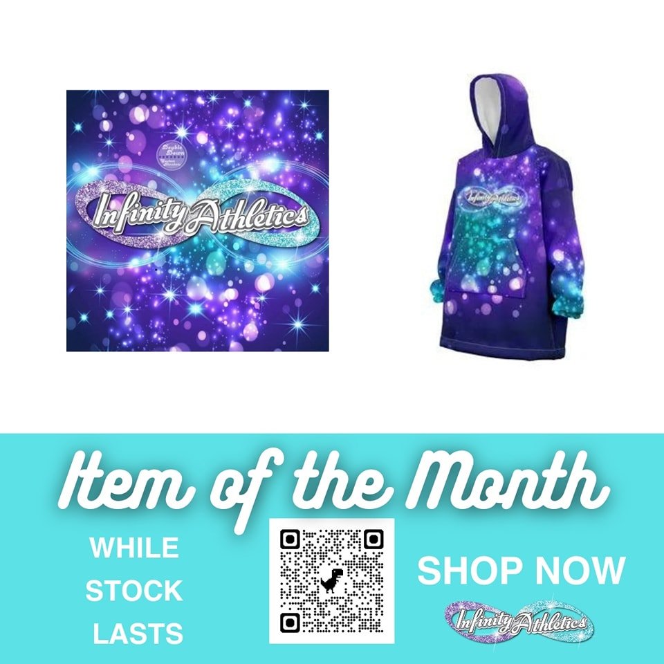 NEW ITEM OF THE MONTH!!!

🥁🥁🥁🥁

OODIES &amp; BLANKETS!

Get comfy, cozy, and warm in our super fluffy blankets and Oodies!

We are only able to sell what's currently in stock, so get in quick before they sell out!

Oodies: https://infinityathleti