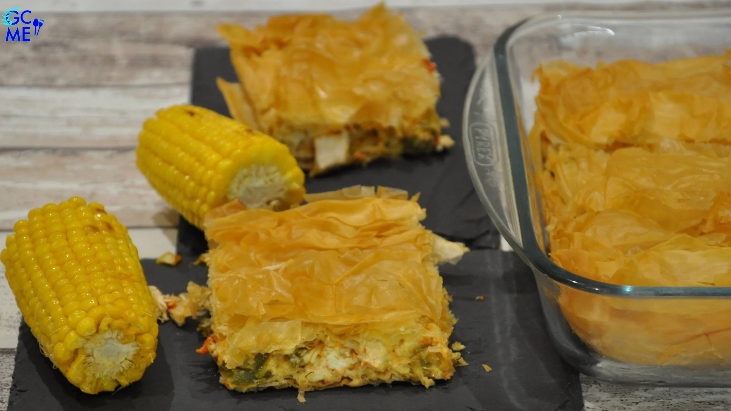 Amazing Greek Crispy Chicken Pie (aka Kotopita) with Phyllo Pastry