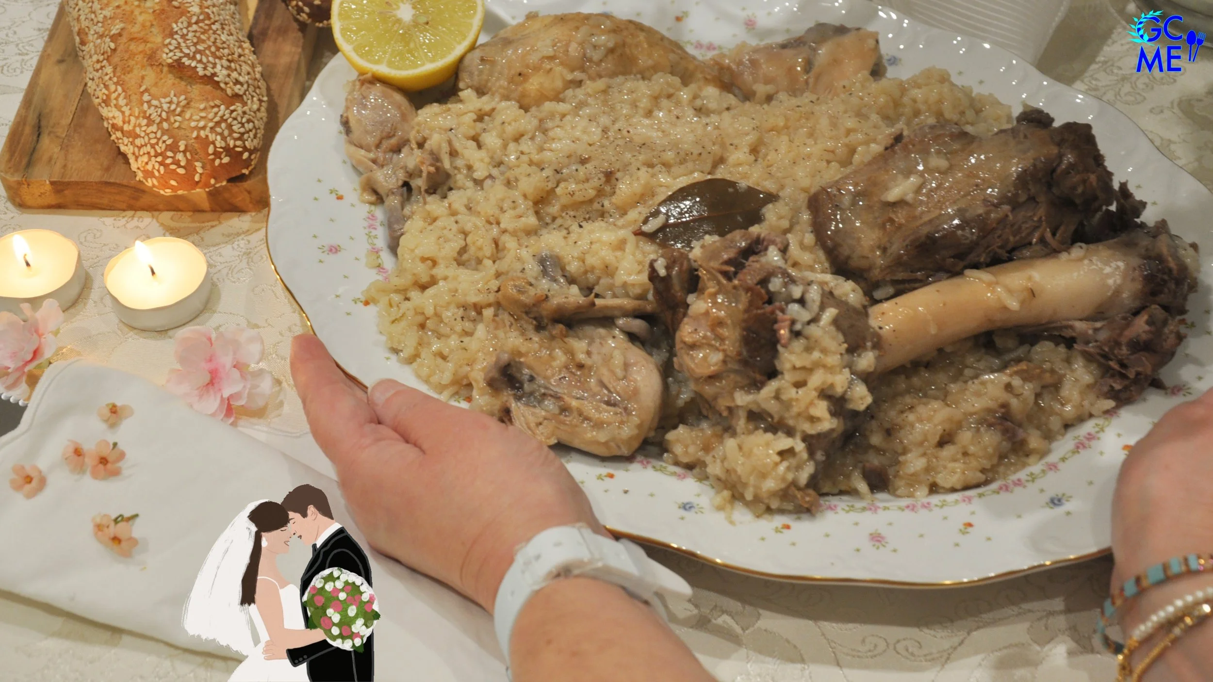 Gamopilafo aka Cretan Wedding Rice (pilaf) by Melissa Made Easy in a Pressure Cooker 