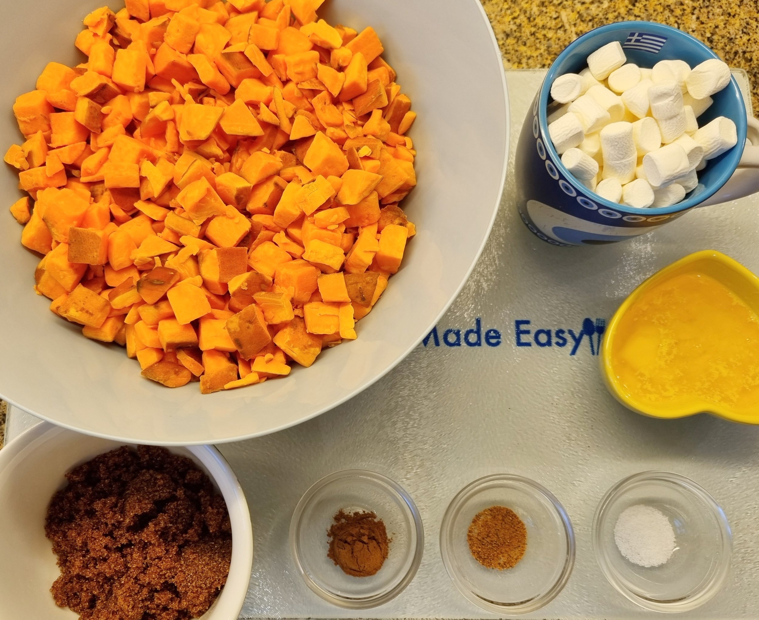Candied Sweet Potatoes with Marshmallows — Greek Cooking Made Easy