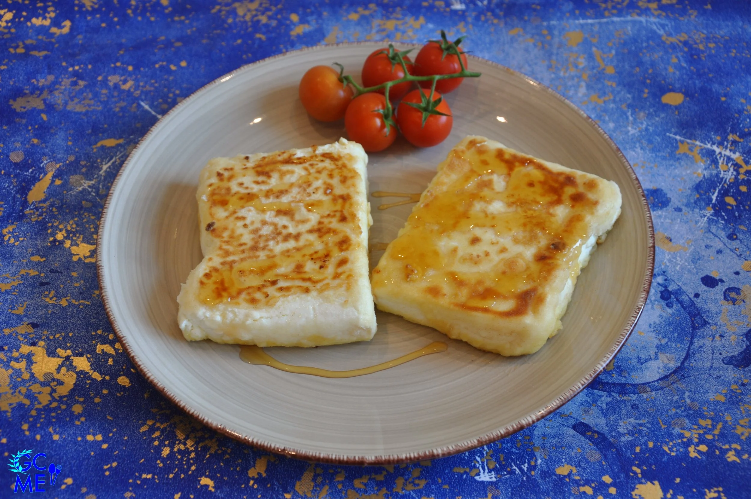 Anthotyro Light Cheese Saganaki (i.e. pan fried) — Greek Cooking Made Easy
