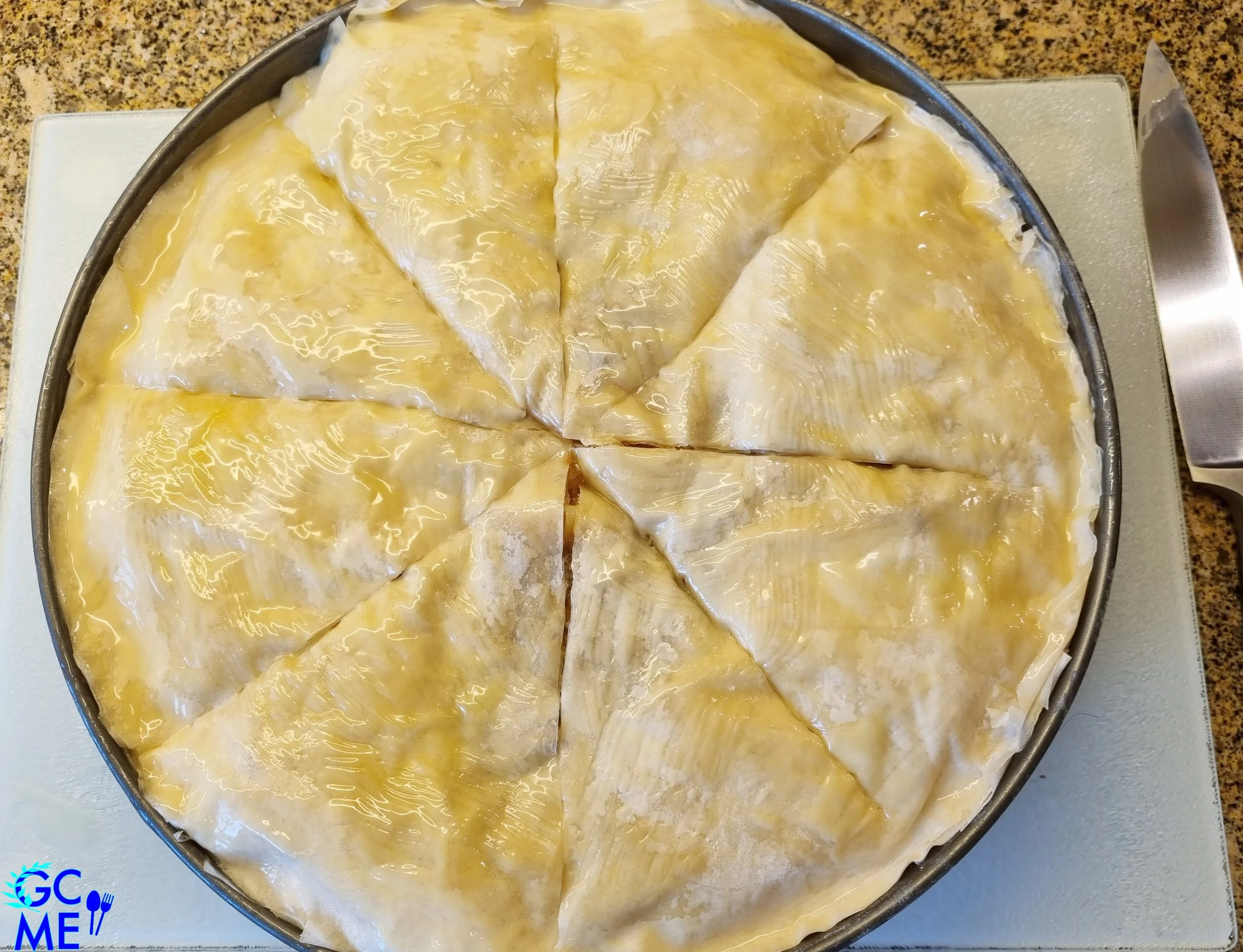 Greek Baked Pasta aka Pastitsio in phyllo pastry from Ioannina — Greek