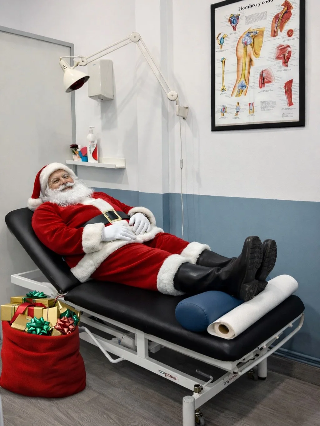 🎅✨ Hoy hemos recibido una visita muy especial en Clire Fisioterapia&hellip; &iexcl;Pap&aacute; Noel!

Antes de comenzar su misi&oacute;n m&aacute;s importante del a&ntilde;o 🎁 llenar de ilusi&oacute;n y regalos a todos los ni&ntilde;os 🎁
ha pasado