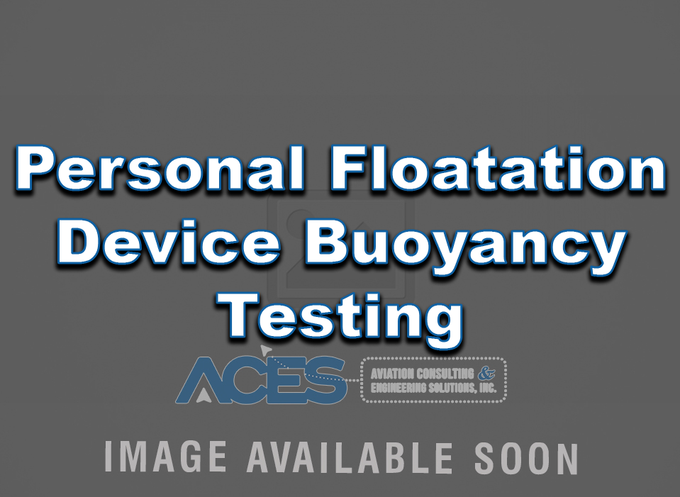 Personal Flotation Device Buoyancy Testing — Aviation Consulting