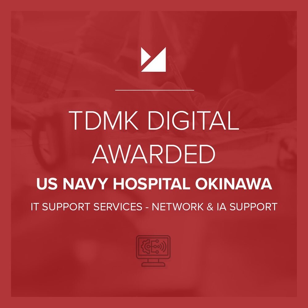 TDMK is proud to announce our award with supporting the US Naval Hospital Okinawa and its Branch Medical Clinics. Learn more by visiting our website (see News section) - link in our bio.