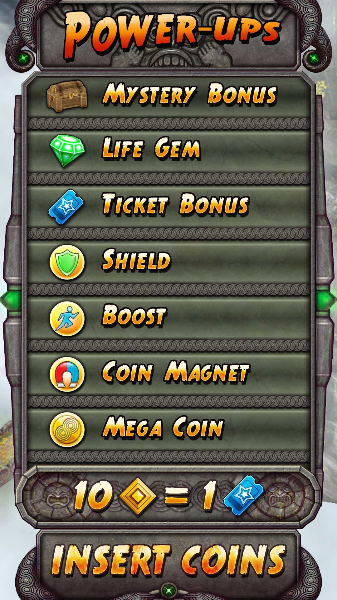 Temple Run 2 Arcade Ticket Game