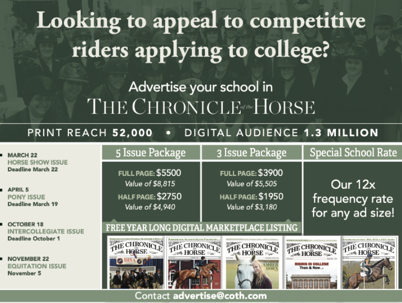Your school in The Chronicle's Pony issue