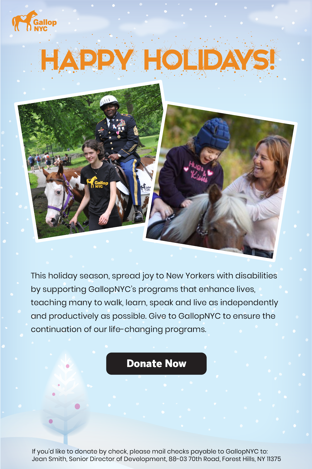 Spread Joy to New Yorkers with Disabilities by Supporting GallopNYC