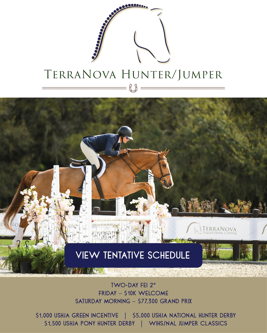 Schedule for TerraNova Winter Hunter/Jumper Now Available