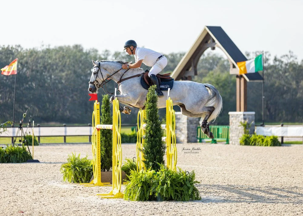 Samuel Parot and Captain Z Ride to the Win in the $10,000 FEI 1.40m Welcome Speed at TerraNova Equestrian Cente