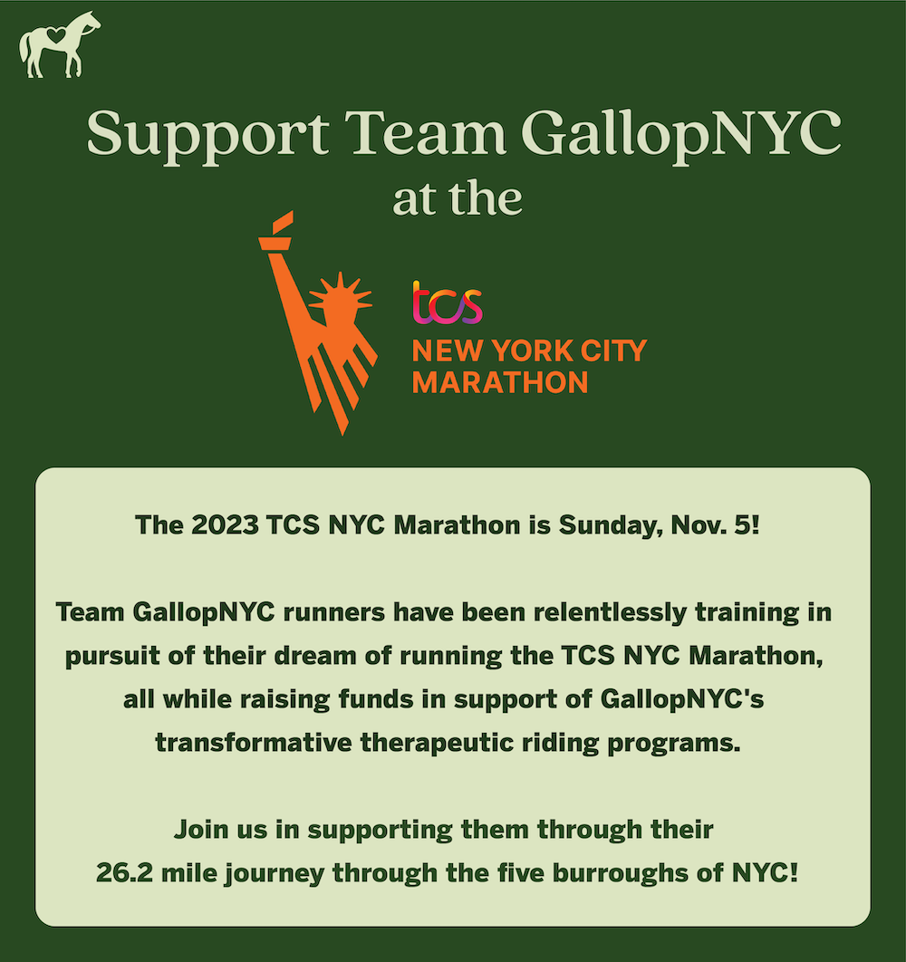 Support Team GallopNYC Runners in the TCS NYC Marathon