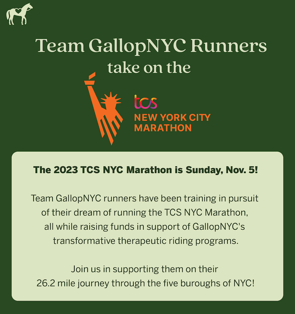 Team GallopNYC Runners take on the TCS NYC Marathon!