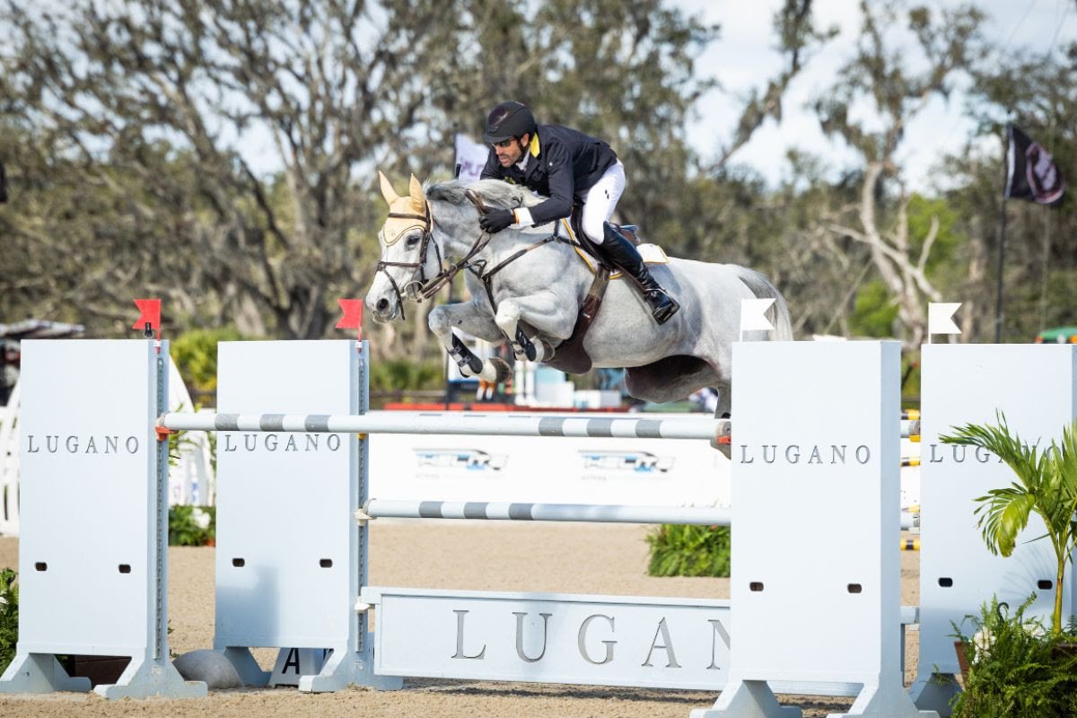 Rowan Willis and Wellington Grey Goose Shine Bright in the $100,000 Lugano Diamonds 1.45m FEI Grand Prix CSI2* During Split Rock Jumping Tour