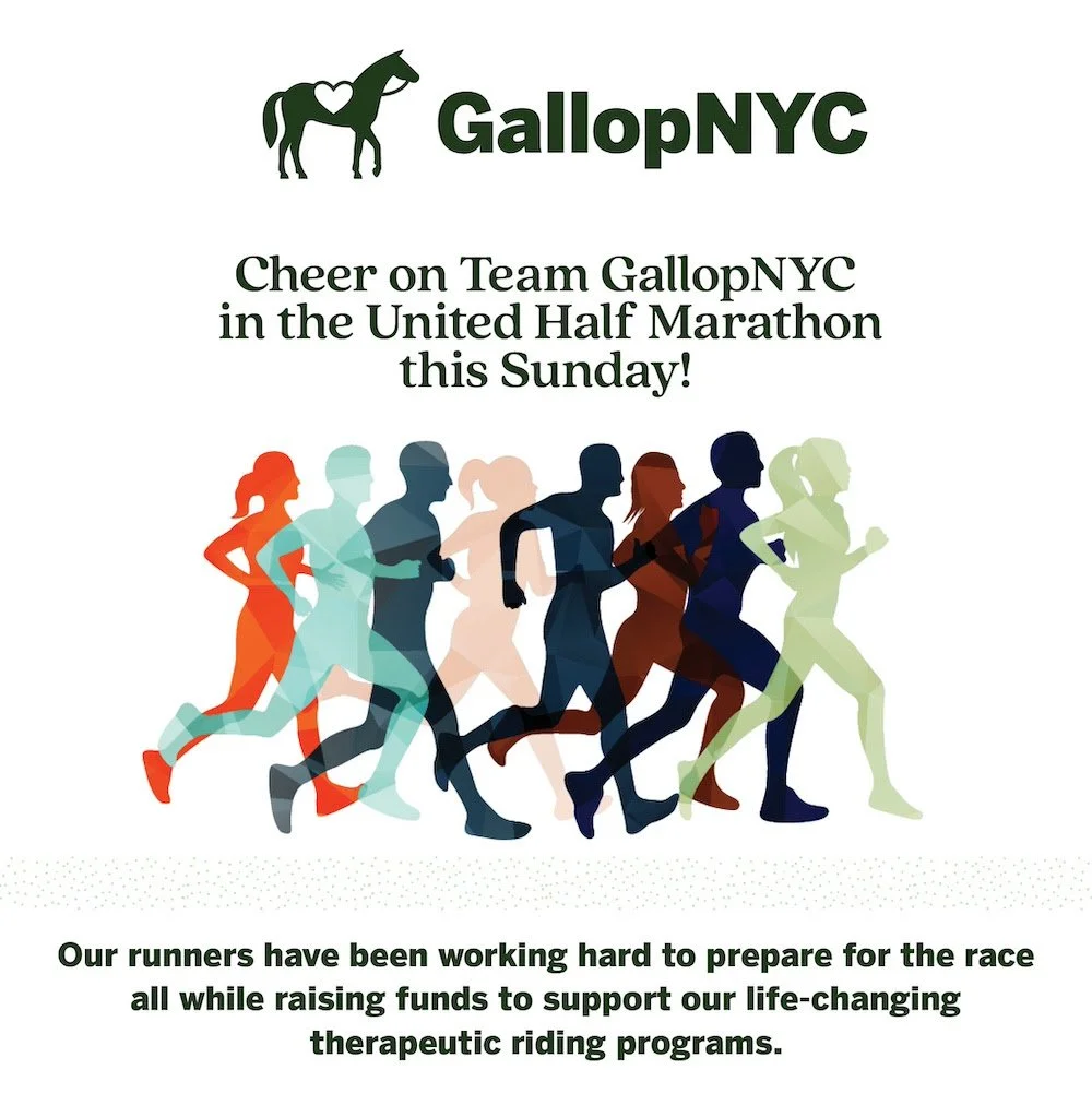 Cheer on Team GallopNYC in the United Half Marathon this Sunday