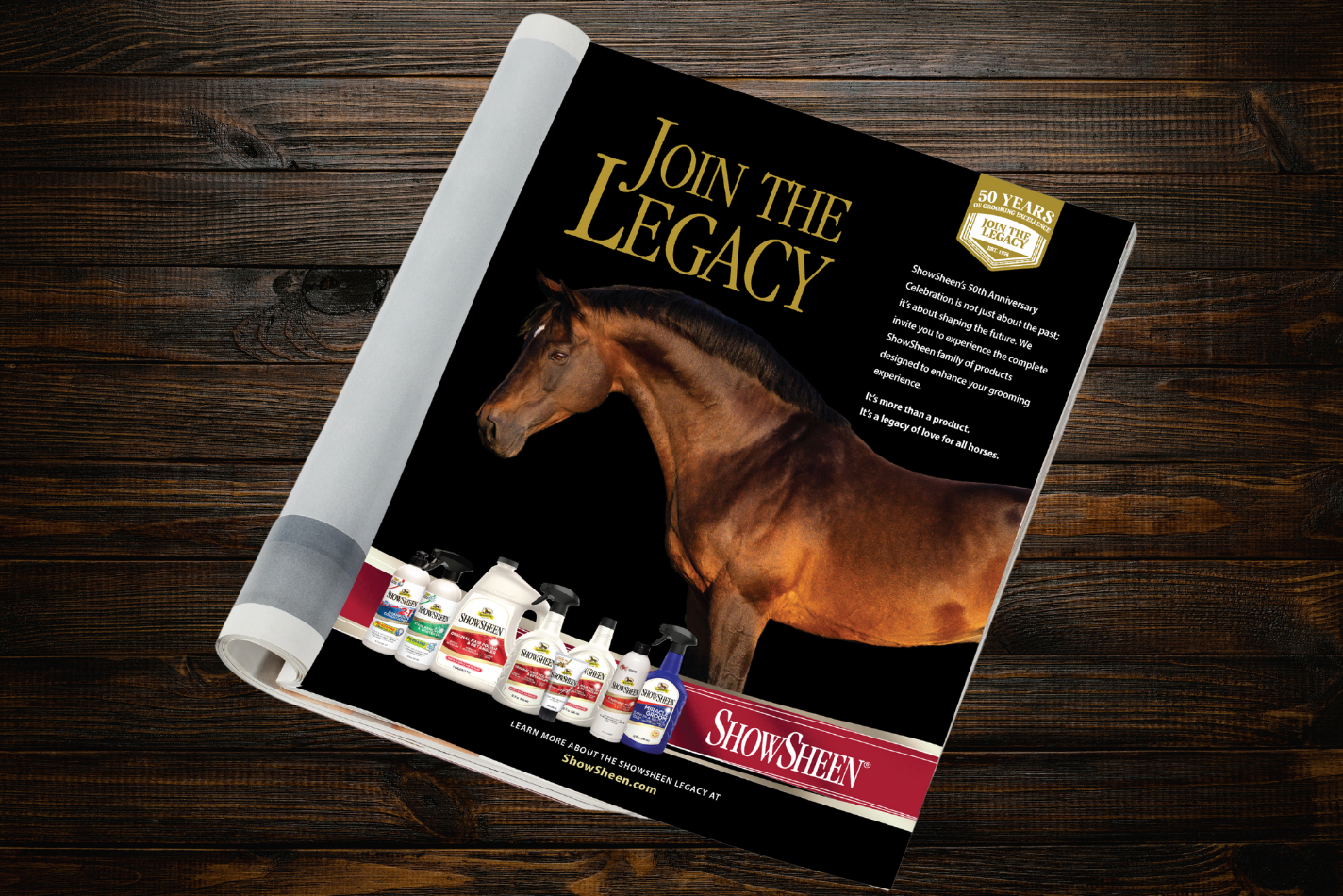 ShowSheen®, the World's No. 1 Grooming Product, Celebrates its 50th Anniversary Campaign