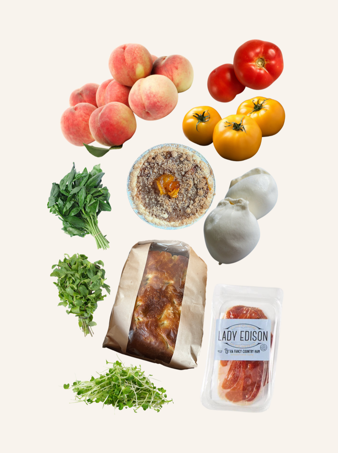 An F.M. 900 x Bird’s Bookstore Farm Box: A Peachy Picnic