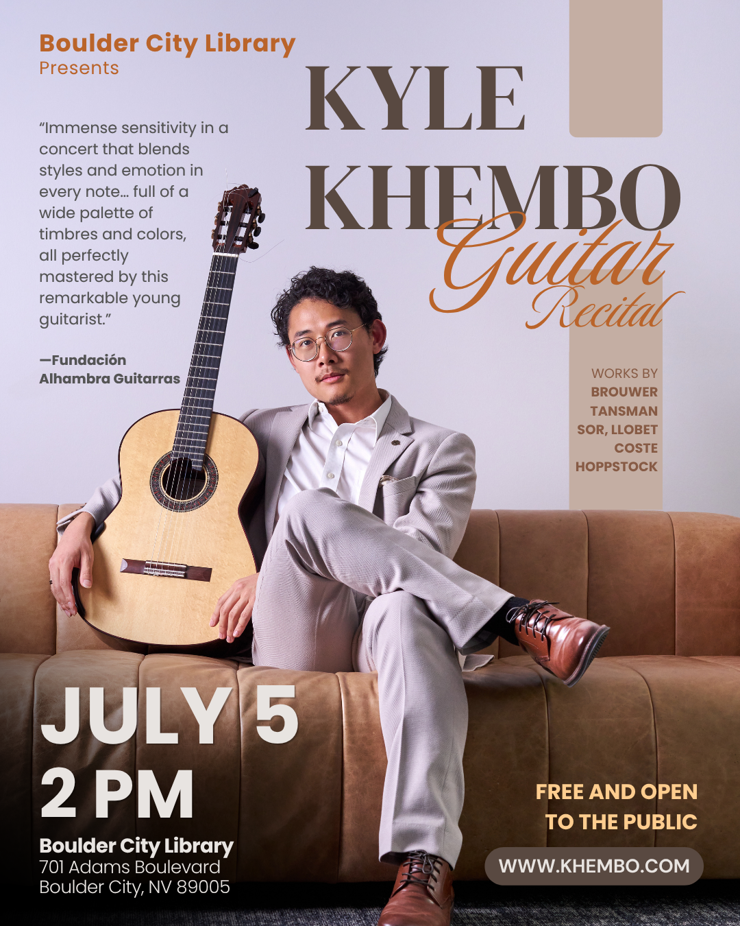 Boulder City Library Presents Kyle Khembunjong