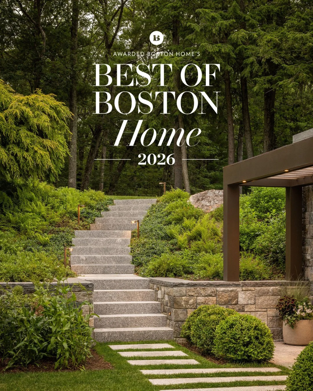 We're honored to be named Boston Home&rsquo;s Best of Boston Home&reg; 2026 - Best Landscape Design/Build, South! Thank you @jaciboston and the team at @bostonhomemag ✨️⁠
⁠
Photo: @dangordonla @crucinski_