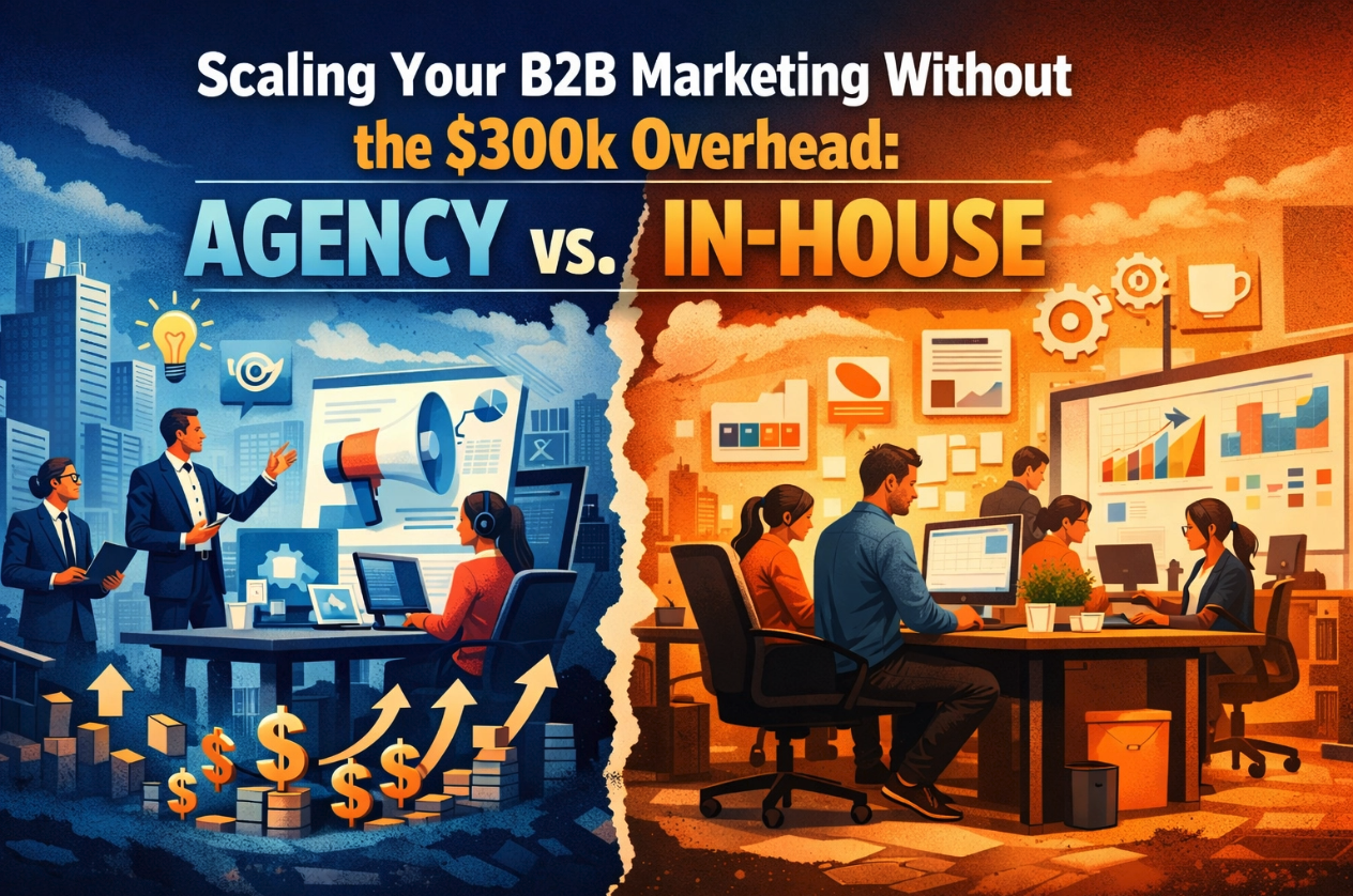 Scaling Your B2B Marketing Without the $300k Overhead: Agency vs. In-House