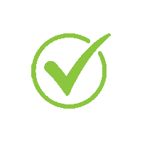 Green square with a small white arrow pointing downward in the bottom right corner.