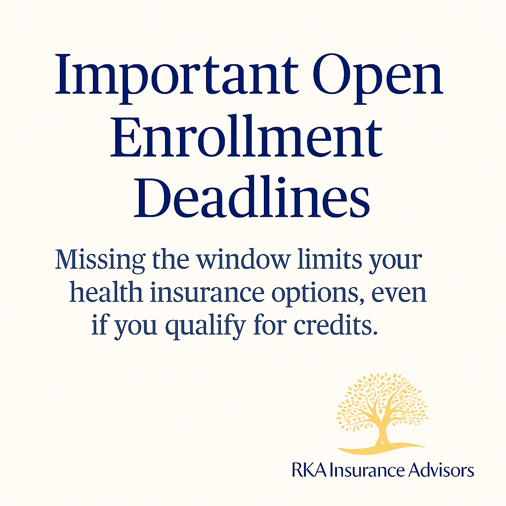 IMPORTANT OPEN-ENROLLMENT INFO AND DEADLINES
