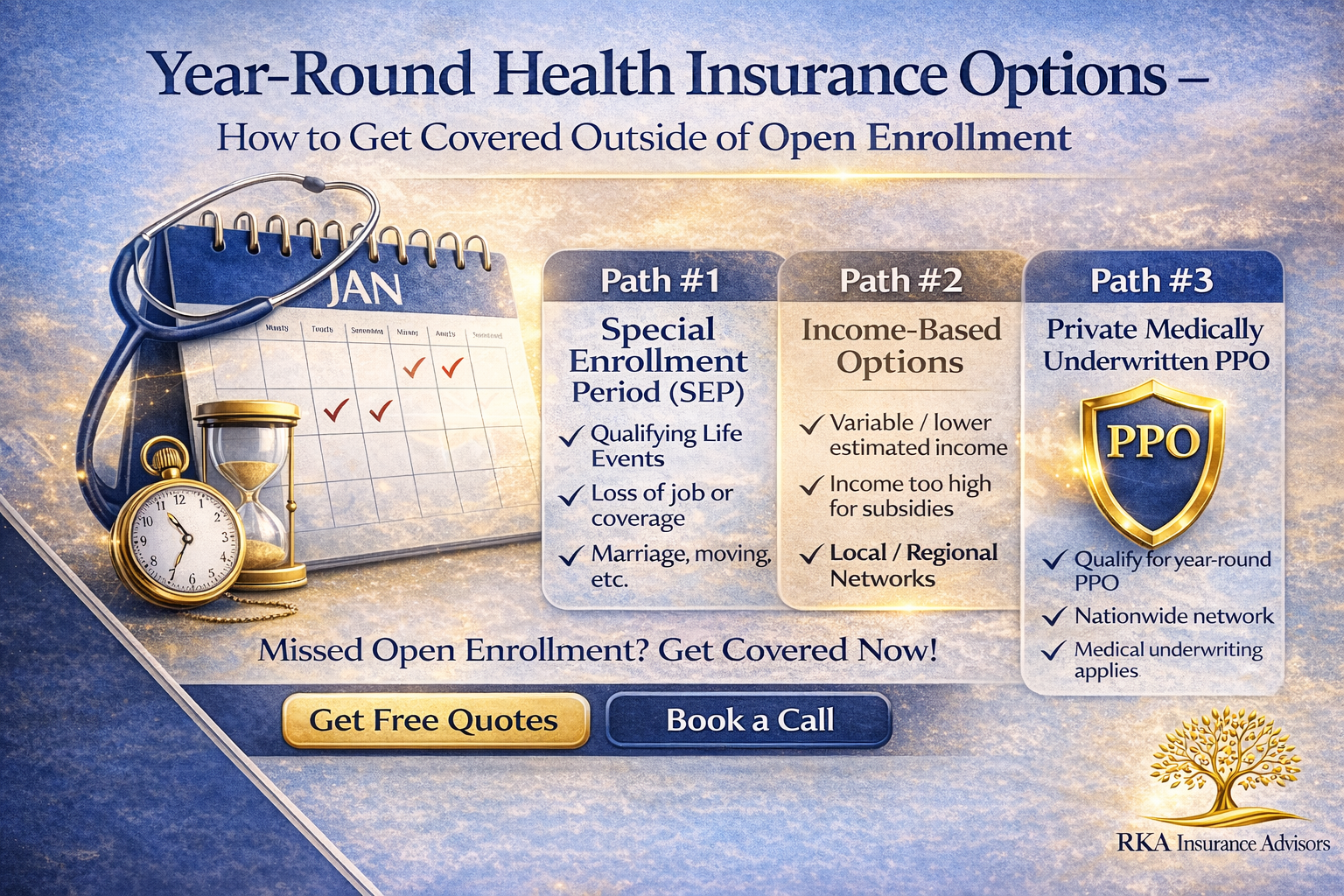 Year-Round Health Insurance Options – How to Get Covered Outside of Open Enrollment