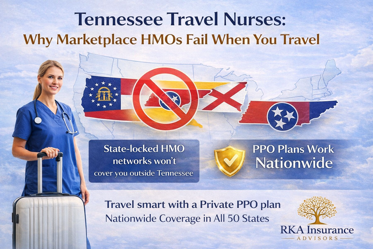 Tennessee Travel Nurses: Why Marketplace HMOs Fail When You Travel