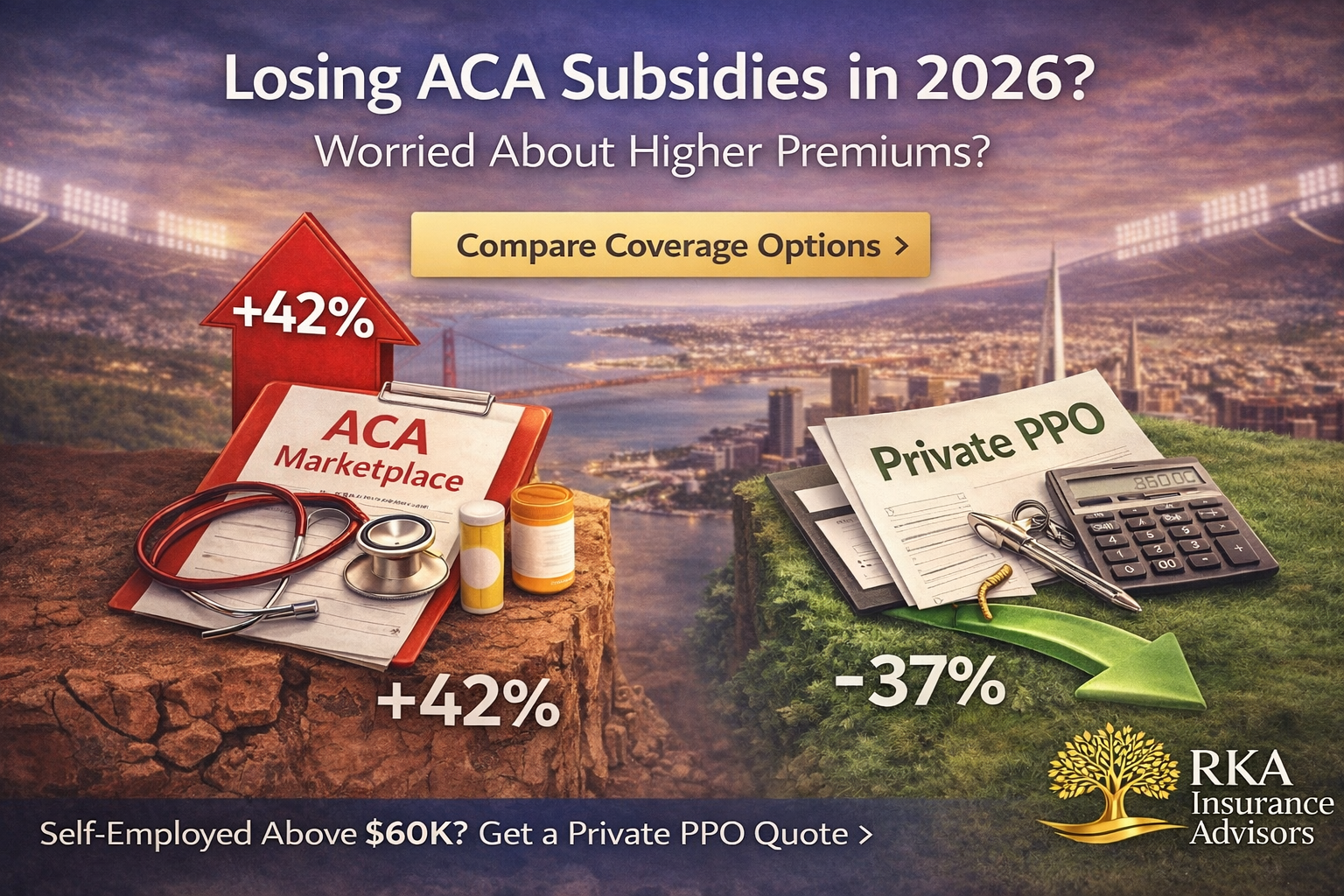 ACA Subsidy Cliff 2026: What Self-Employed Earners Above $60K Need to Know