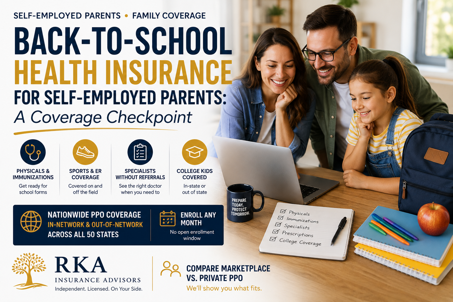 Back-to-School Health Insurance for Self-Employed Parents: A Coverage Checkpoint
