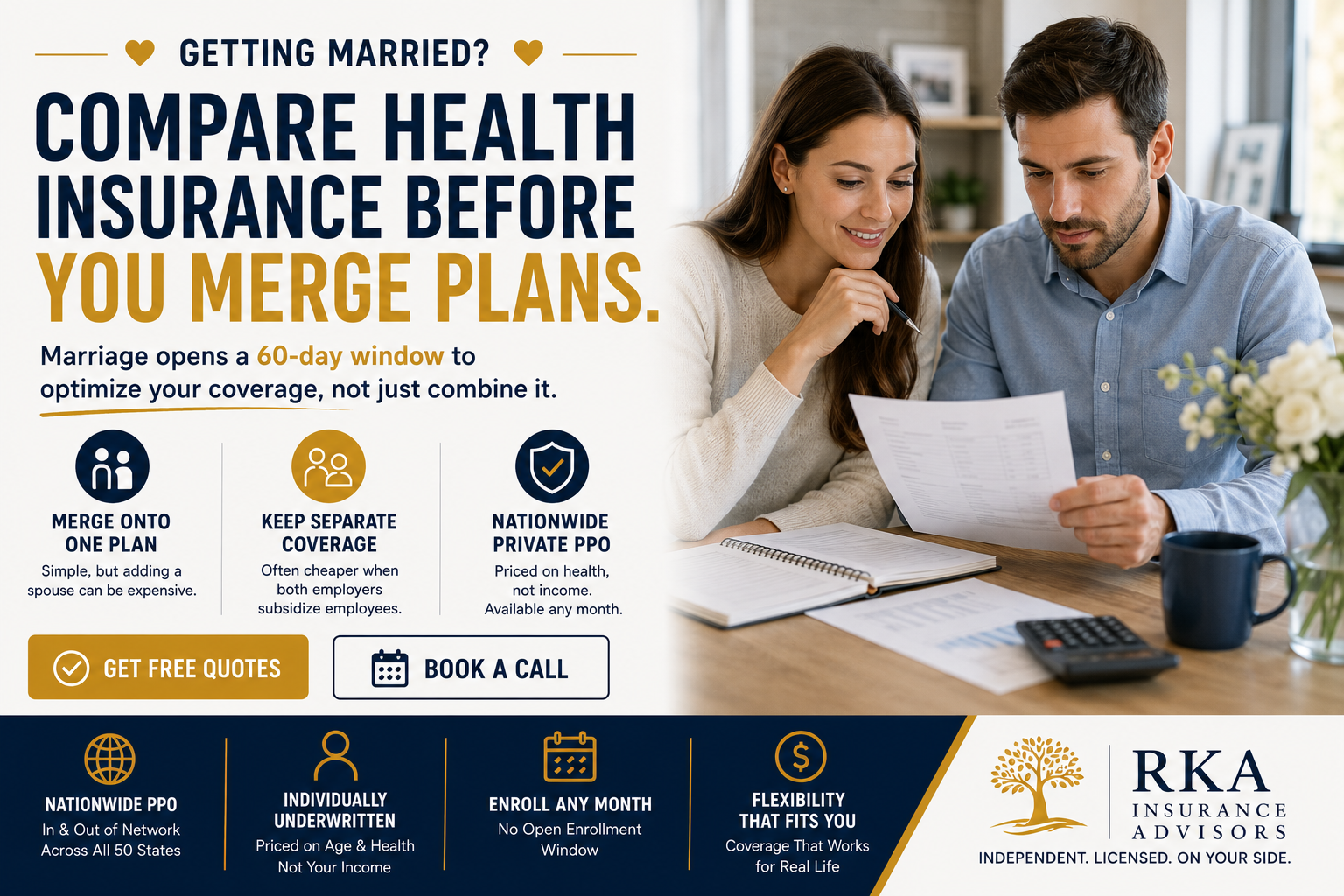 Getting Married? How to Compare Health Insurance Before You Merge Plans