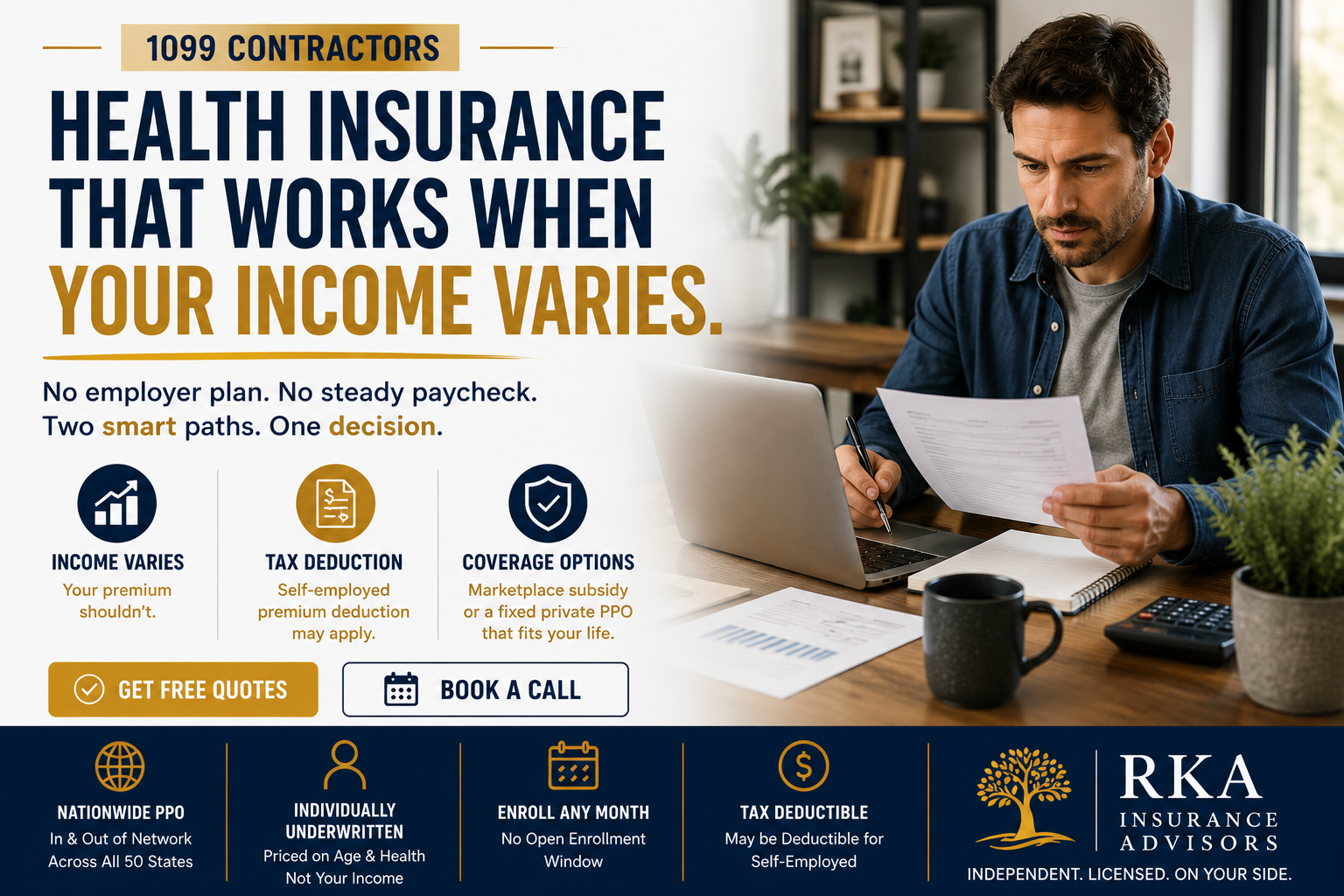 1099 Contractor Health Insurance: How to Get Covered When Your Income Varies