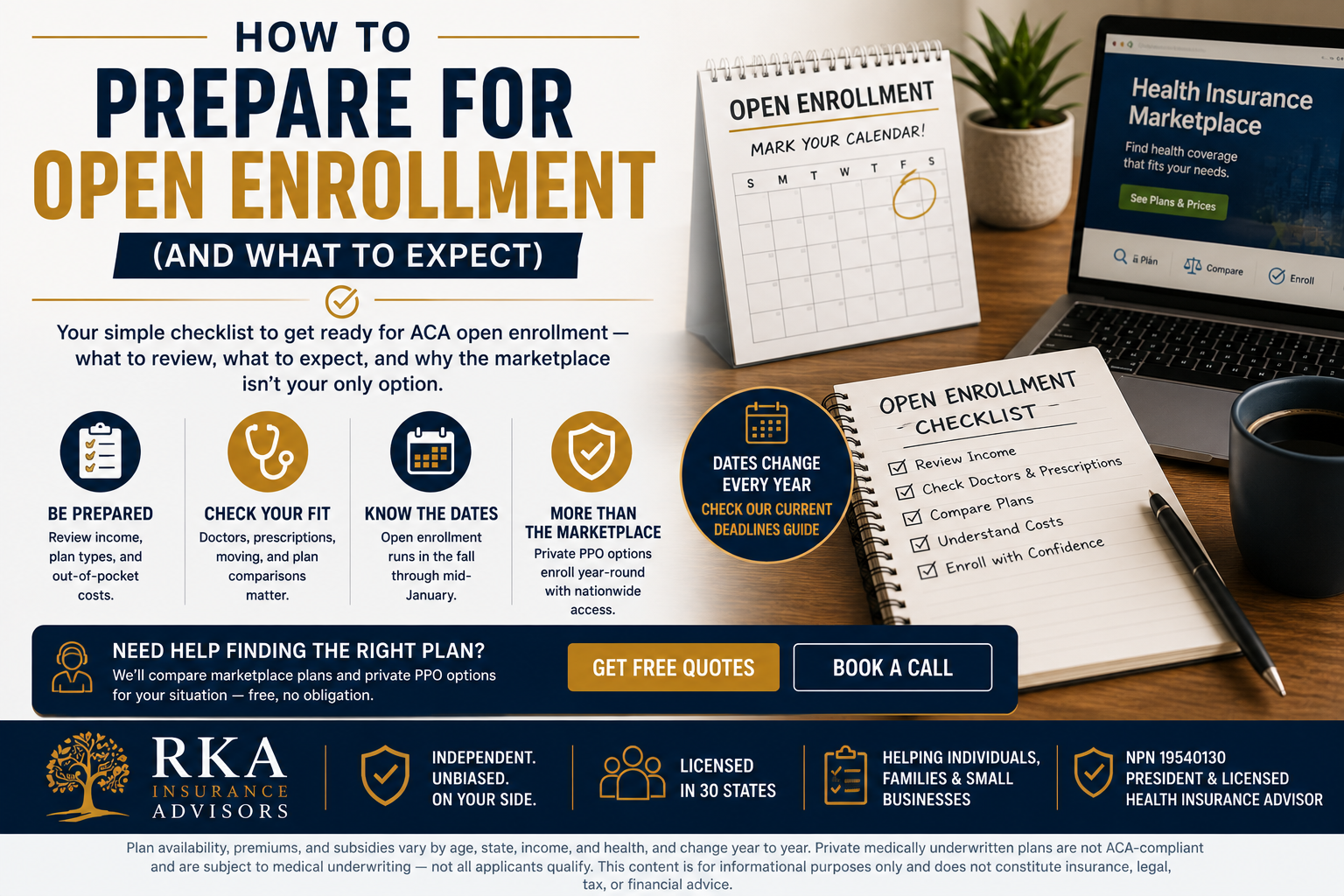 HOW TO PREPARE FOR OPEN ENROLLMENT AND WHAT TO EXPECT 