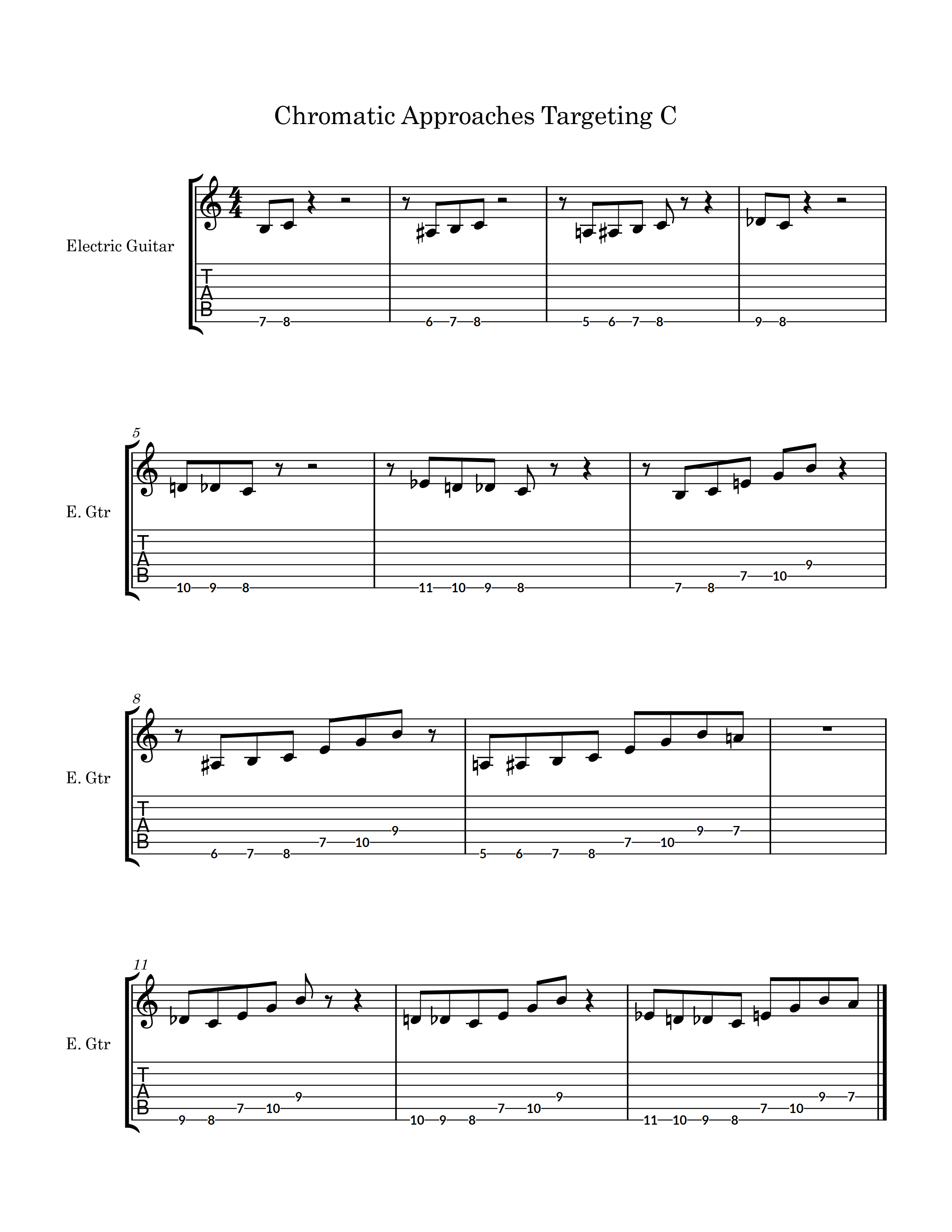Chromatic Approach Notes
