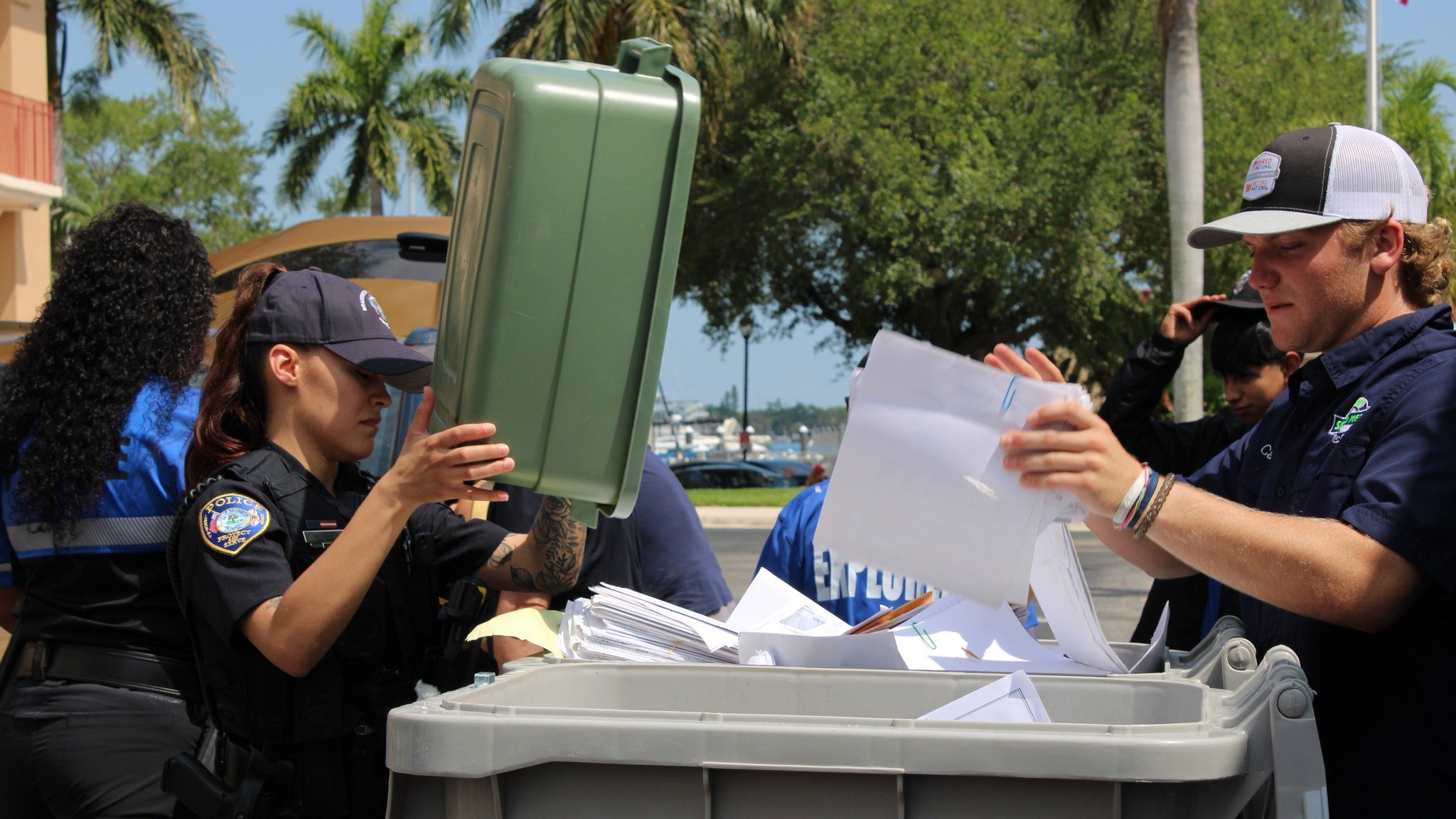 Wow! 3.75 tons of documents were shredded at BPD today, a 50% increase from last year's event! And, @wagnerrealty collected over $2,200 in donations to BPD's charity, the Bradenton Blue Foundation. Thank you to Shred Medic, our volunteers, and Braden