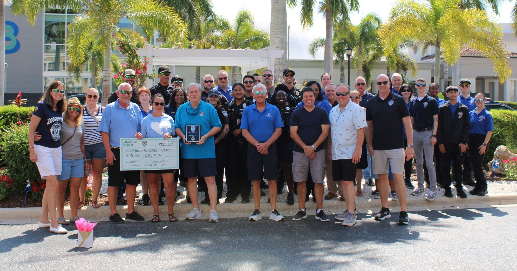 As #AutismAwarenessMonth concludes, Bradenton PD is thrilled to announce a tremendous donation of $23,000 to the Bradenton Blue Foundation to support BPD's Autism-related community awareness and advanced training for our officers. Proceeds from the a