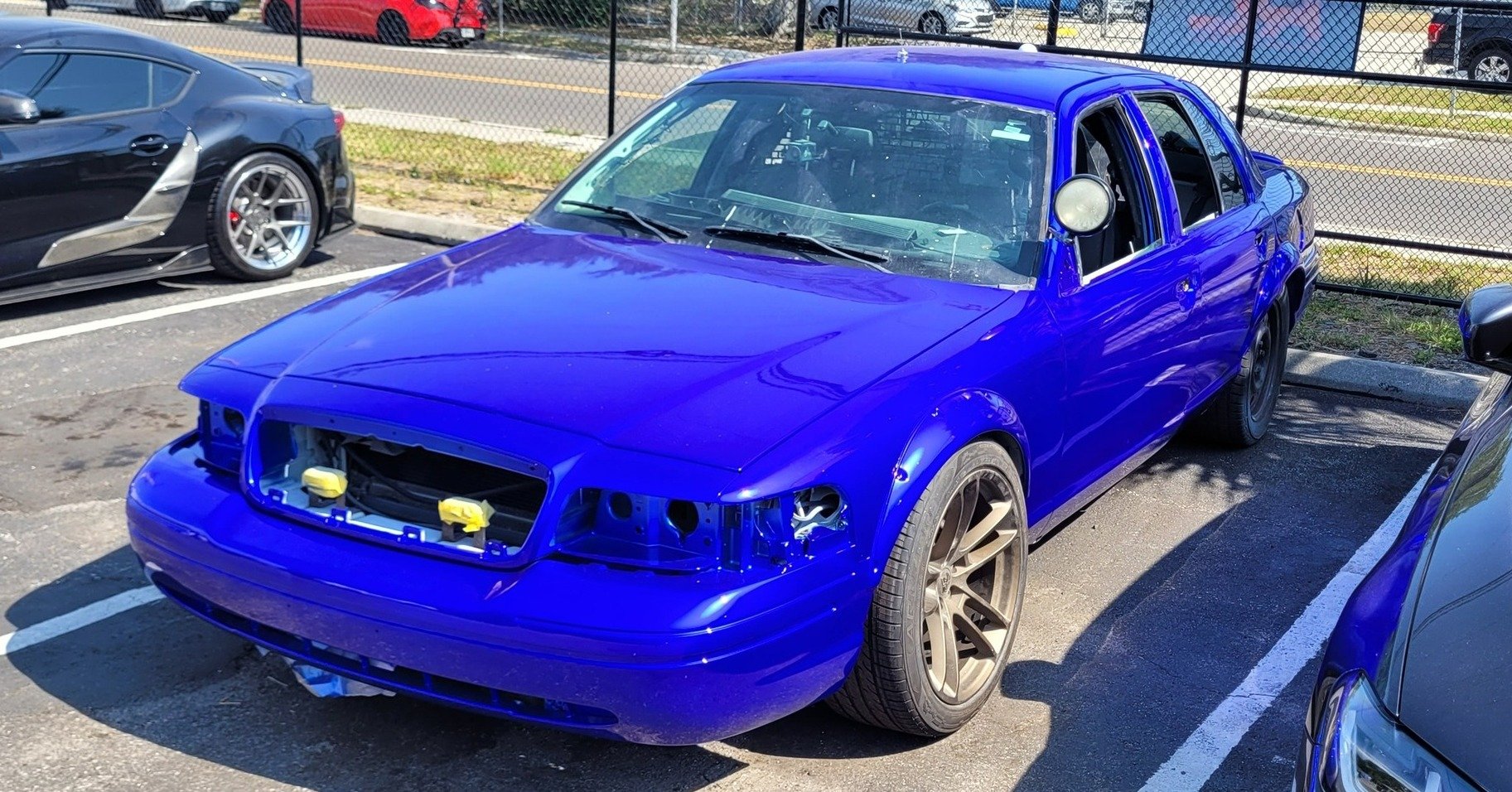🚔 Crown Vic update! 🚔 Now THAT is blue! The extreme makeover of #38, BPD's last Crown Vic, is speeding ahead, and our friends at The Shop are pulling out all the stops! The Shop saved #38 from the auction block and, along with its partners, is gene