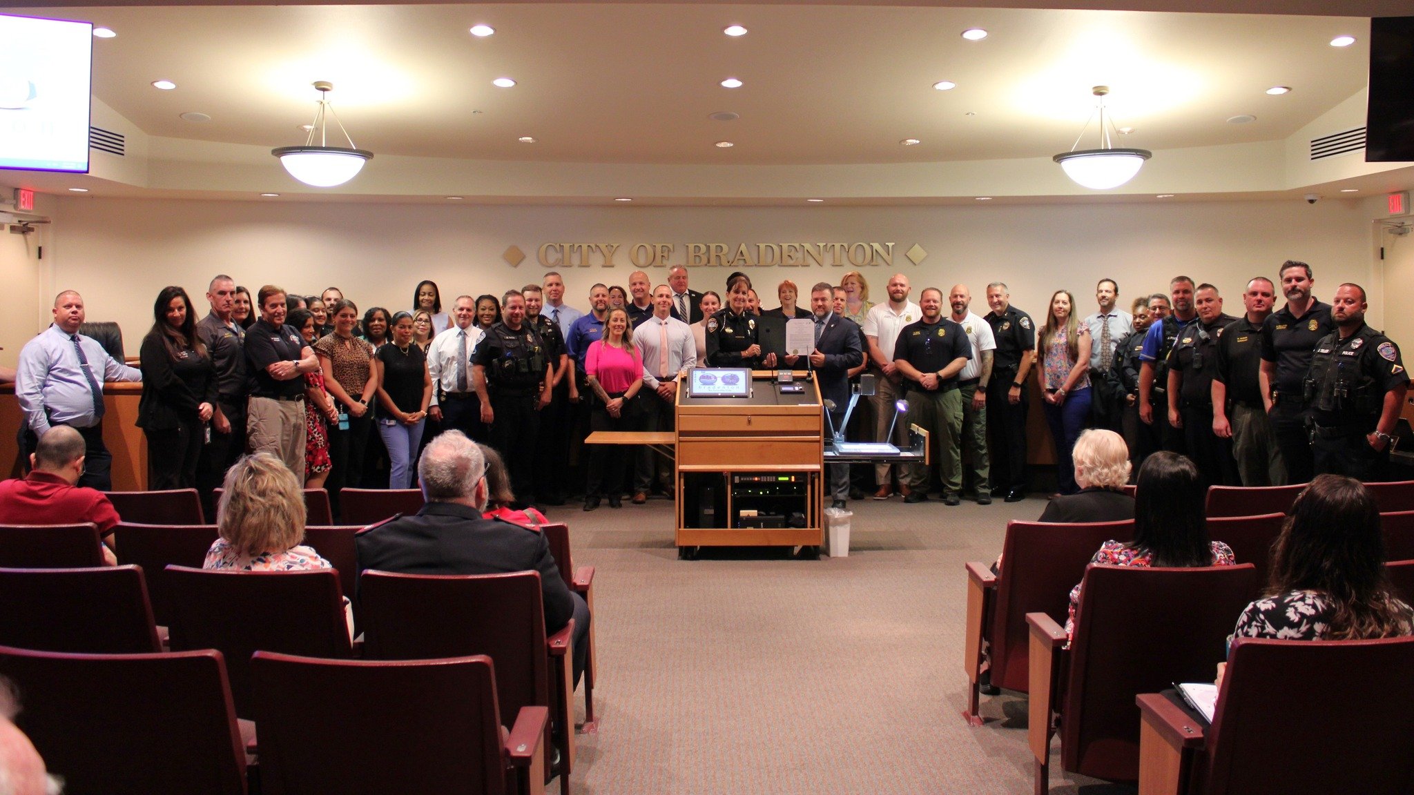During this morning's council meeting, Councilman Josh Cramer, who retired from BPD in 2022, proclaimed May 12-18 National Police Week in the City of Bradenton. In 1962, President Kennedy proclaimed May 15 as National Peace Officers Memorial Day and 