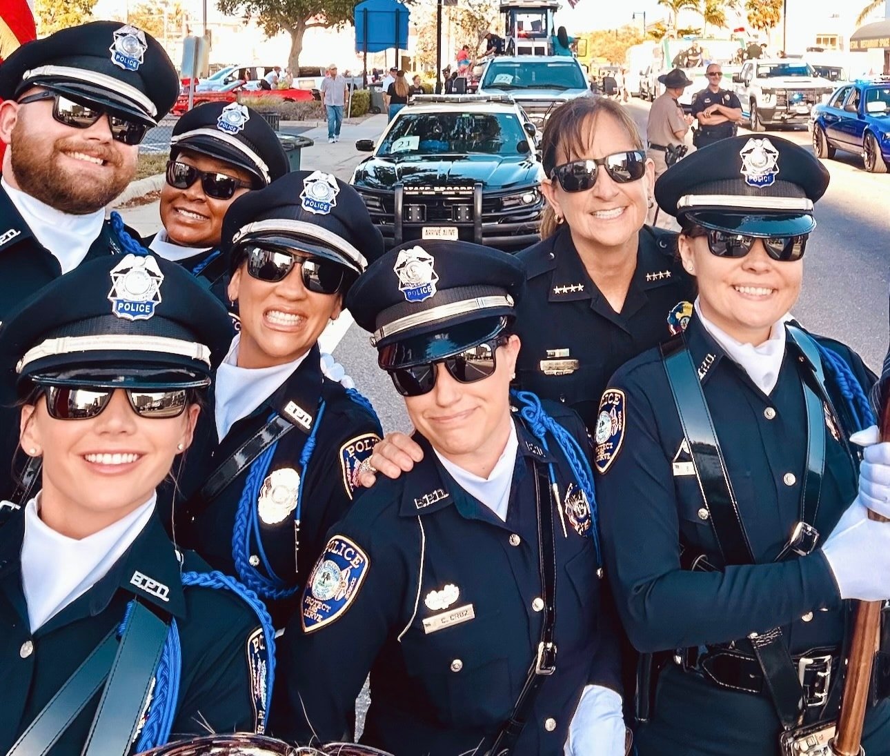 Happy National Selfie Day! Members of BPD's Honor Guard captured this selfie before the DeSoto Parade earlier this year.