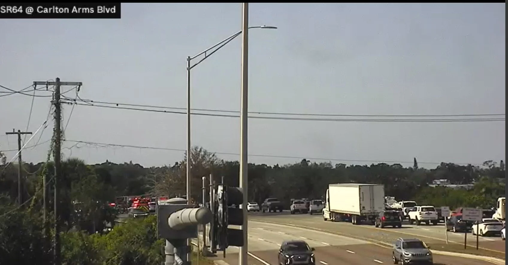 UPDATE (1:30) Tow truck is on scene. All lanes will reopen soon.
UPDATE (12:33) WESTBOUND SR-64 is back open. Several lanes remain blocked eastbound. 
UPDATE (12:27) WESTBOUND SR-64 is temporarily closing to assist EMS.
⚠️ TRAFFIC ALERT - 12:25 P.M.⚠
