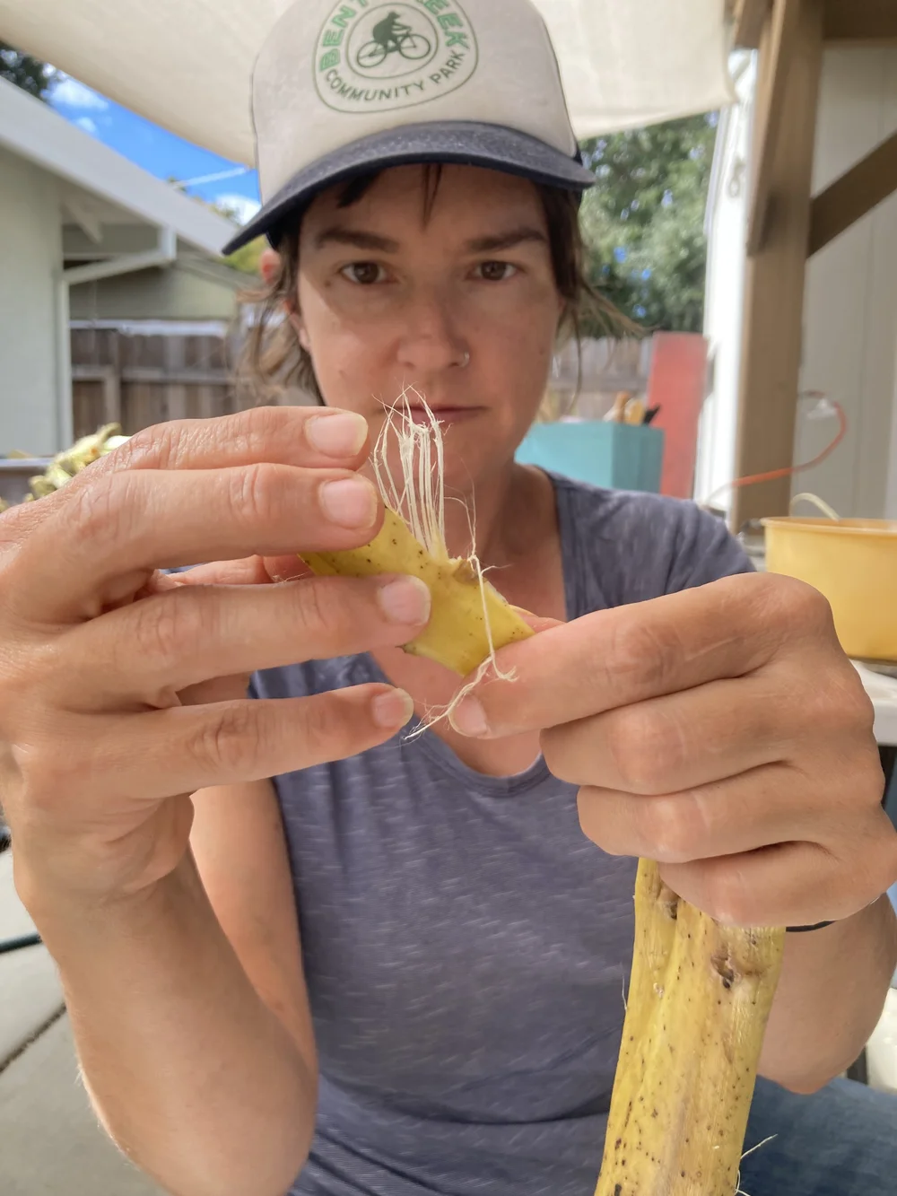 alyssa showing silky bast.JPG