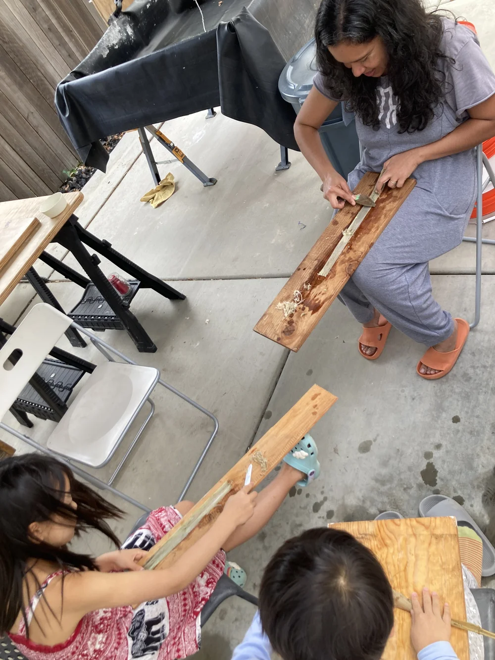 scraping with esme.JPG