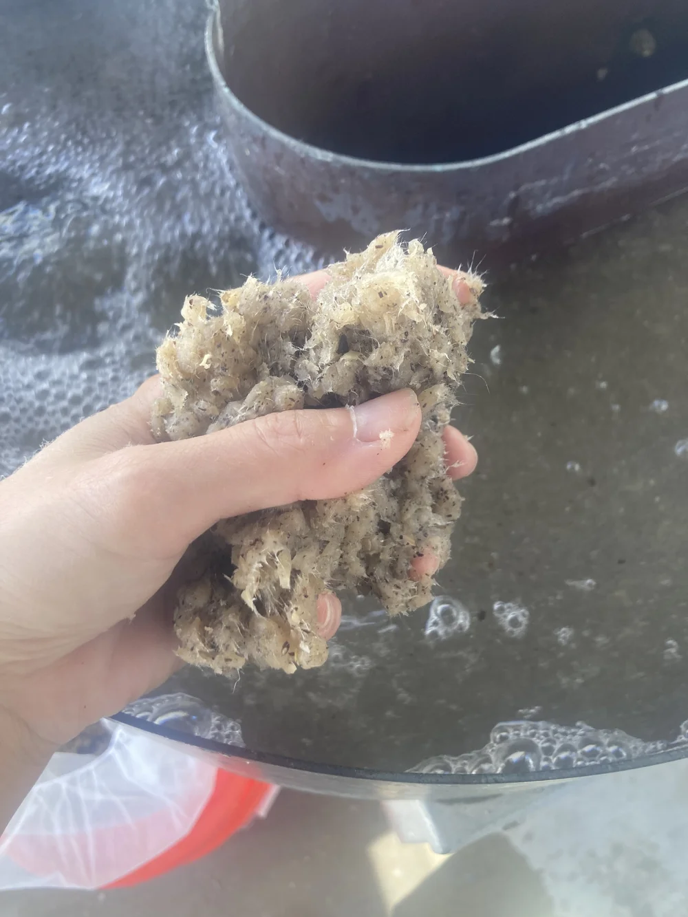 beating the cooked fluff.JPG