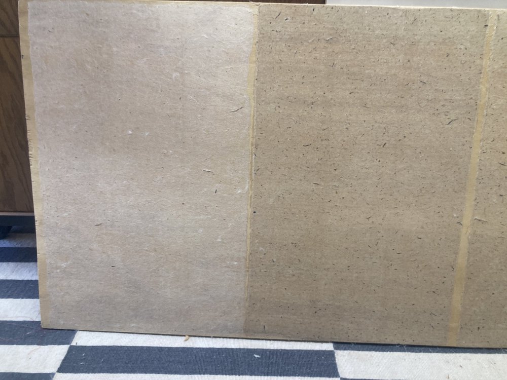 drying milkweed hanji on boards.JPG