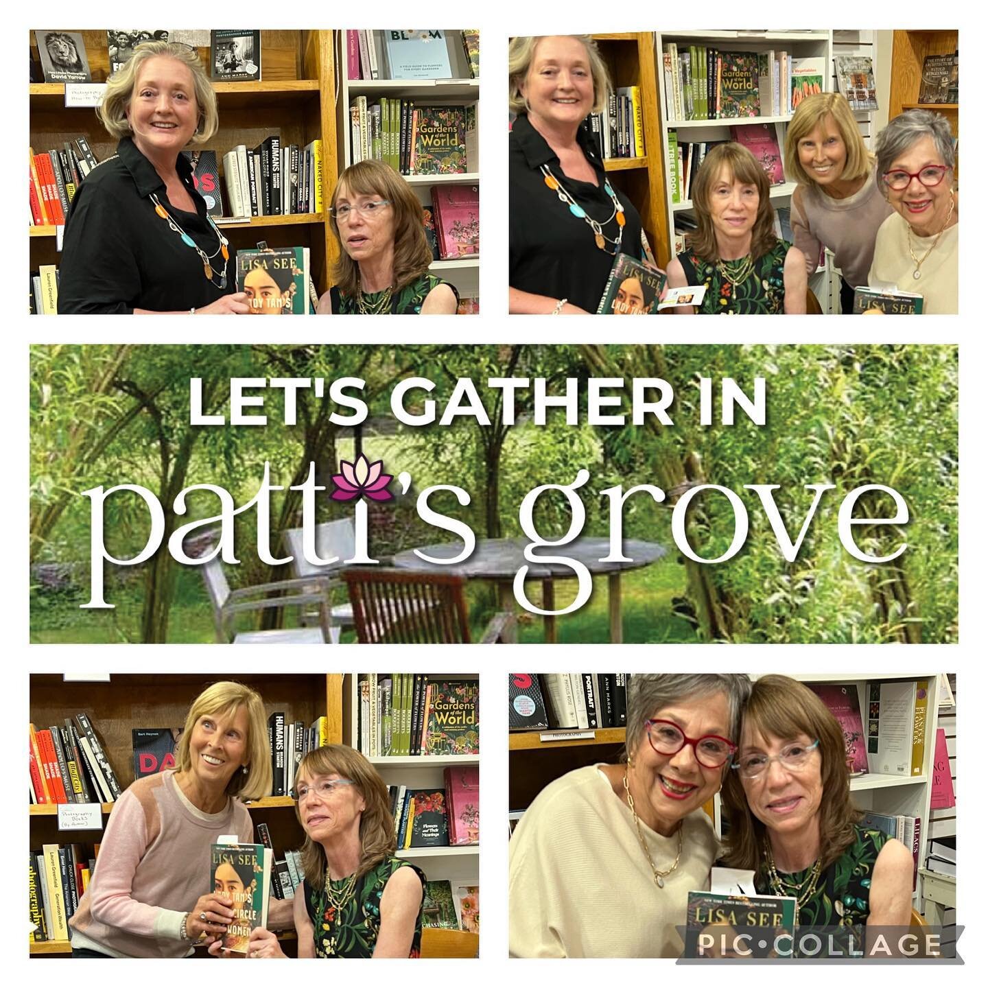 An evening with Lisa See. 
Three &quot;gatherer's braved the rain to go &amp; meet one of our book club Fav Authors. We were not disappointed as we listened to Lisa proudly speak about Lady Tan's Circle of Women. Not only were we privleged to receive