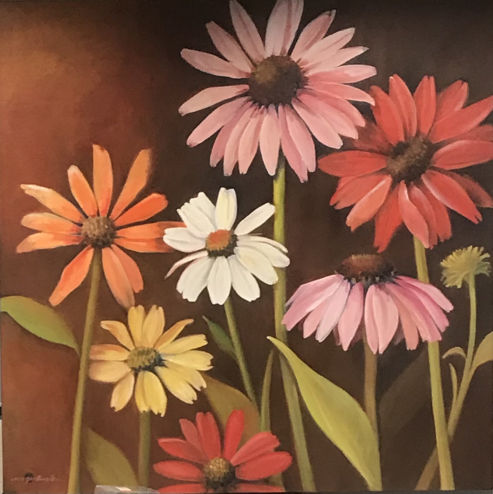 "Happy!"
Oil on canvas. 48" x 48".