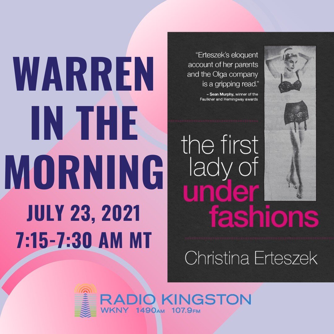 Tune in tomorrow morning for the #WarrenInTheMorning show on @radionkingstonny I'm so excited to join Warren Lawrence to talk about my new book #FirstLadyOfUnderfashions
.
.
.
.
.
.
.
.
.
#bookblogger #bookstagram #booklover #bookworm #bookish #books