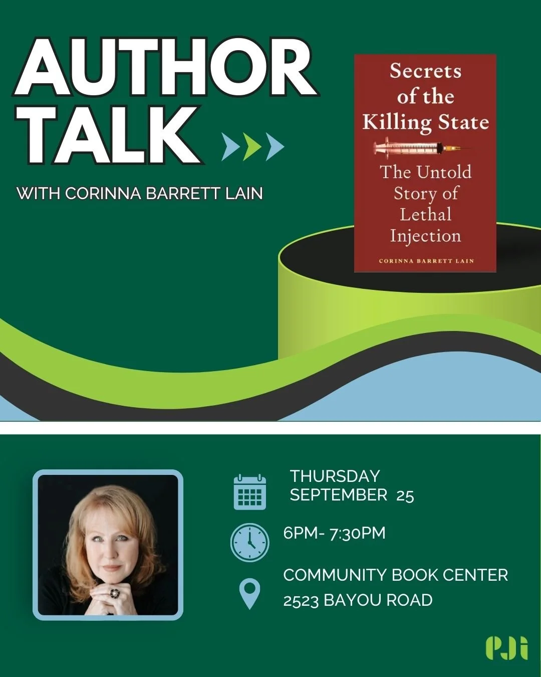 Author Talk: “Secrets of the Killing State” with Corrina Barrett Lain
