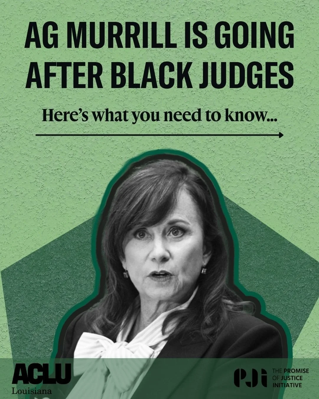 "Attorney General Liz Murrill has moved to force the recusal of three Black judges in East Baton Rouge Parish &mdash; Chief Judge Don Johnson, Judge Ronald Johnson and Judge Gail Horne Ray &mdash; from any case that involves her office... It is 