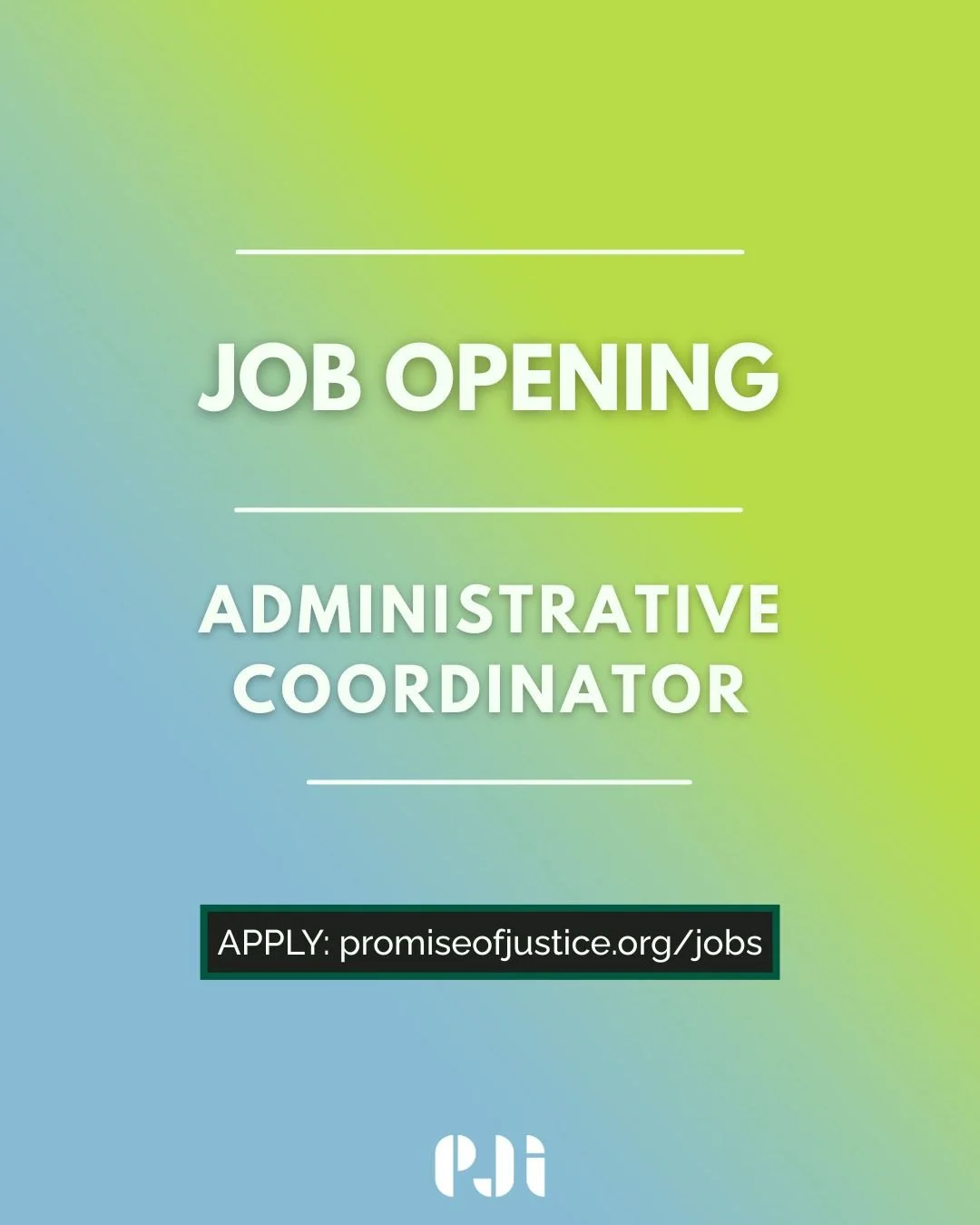 **UPDATE**
Thank you for all your interest in the Administrative Coordinator position! We are currently no longer accepting applications for this position.

Interested in joining a team that⁠
⁠
🟢: pushes for a legal system that recognizes freedom an
