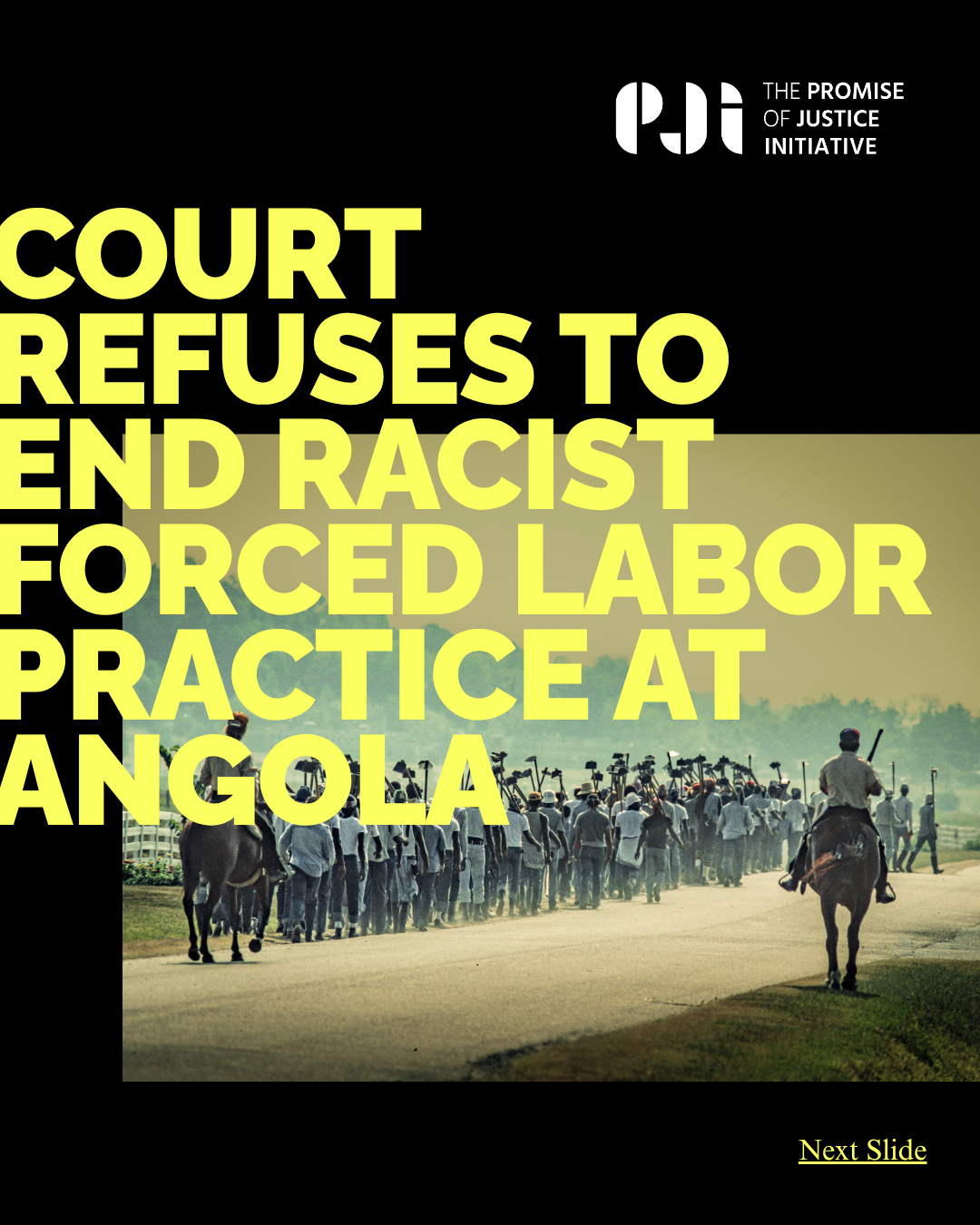 From Law 360: Judge Denies Relief In Challenge To La. Forced Prison Labor